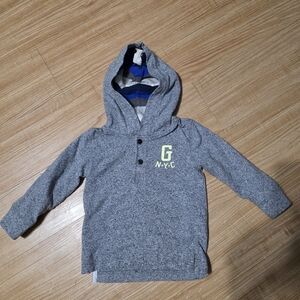 Baby GAP Blue And Gray Hoodie Sizr 3T  Long Sleeve  Shirt